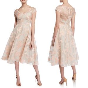 Lela rose floral jacquard full-skirt dress size 2